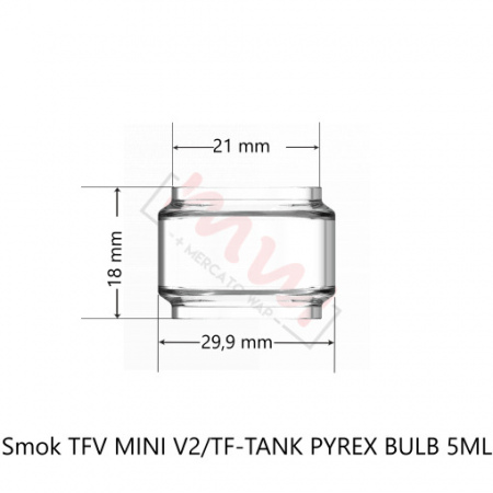 SMOK TFV MINI V2(TFV8 Baby V2)/TF-TANK SZKIEŁKO/PYREX BULB 5ML